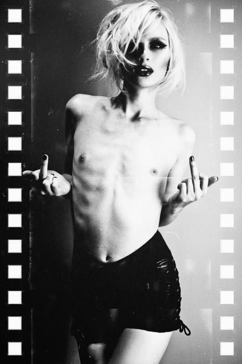 Skinny babe