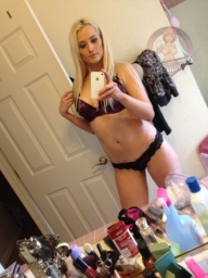 Sexy blond Tanja from germany takes some selfies - Selfshots